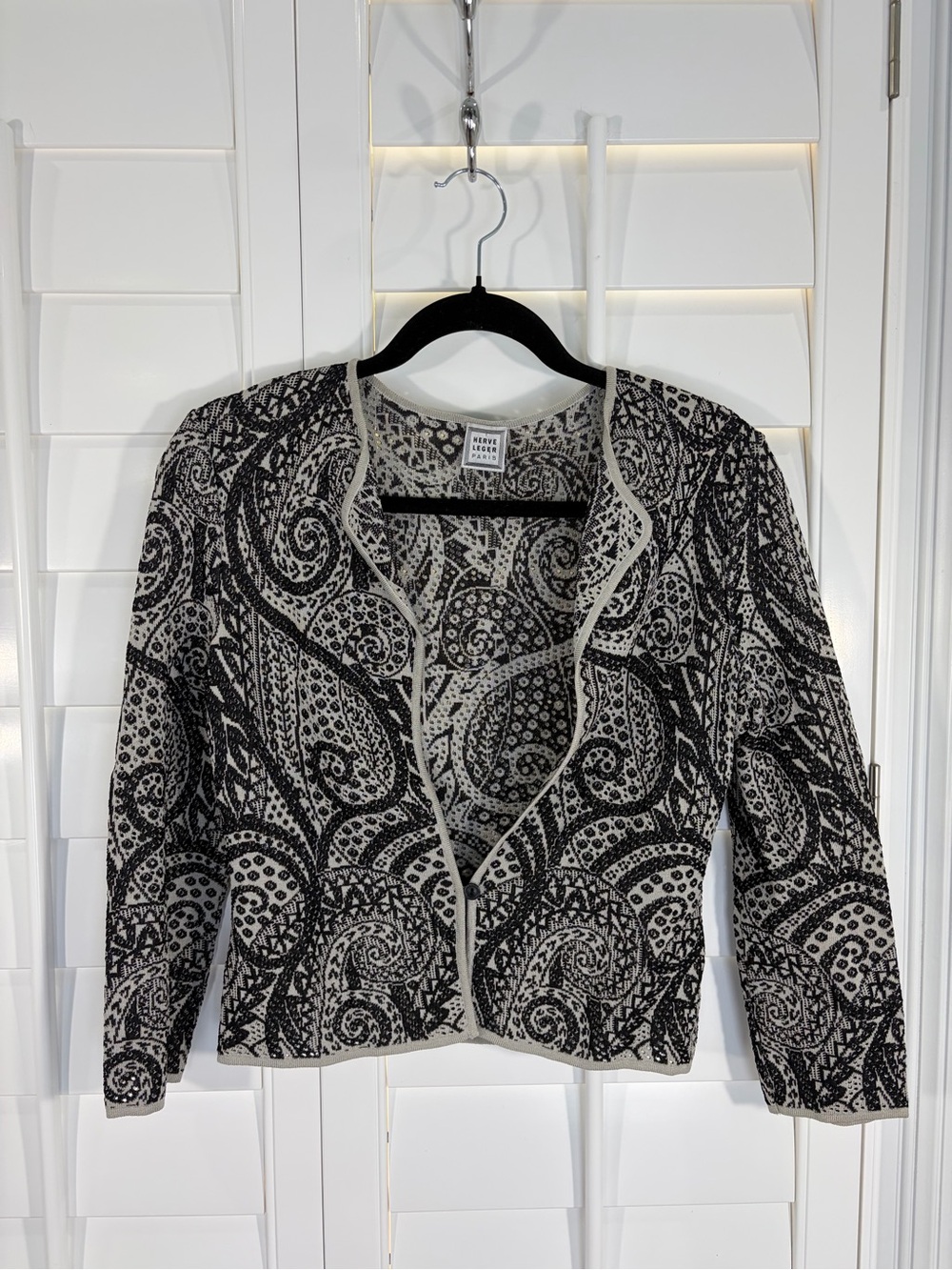 Hervé Léger Knit Open Cardigan (S)